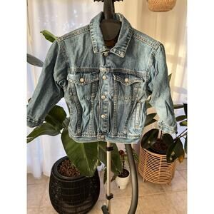 Girls Oshkosh kids blue denim jacket size 5